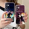 Чехол для мобильного телефона Jujutsu Kaisen Нобара для Samsung Galaxy S25 S24 S23 S22 S21Plus FE Ультрапрозрачный Цветной Чехол Красивый Чехол