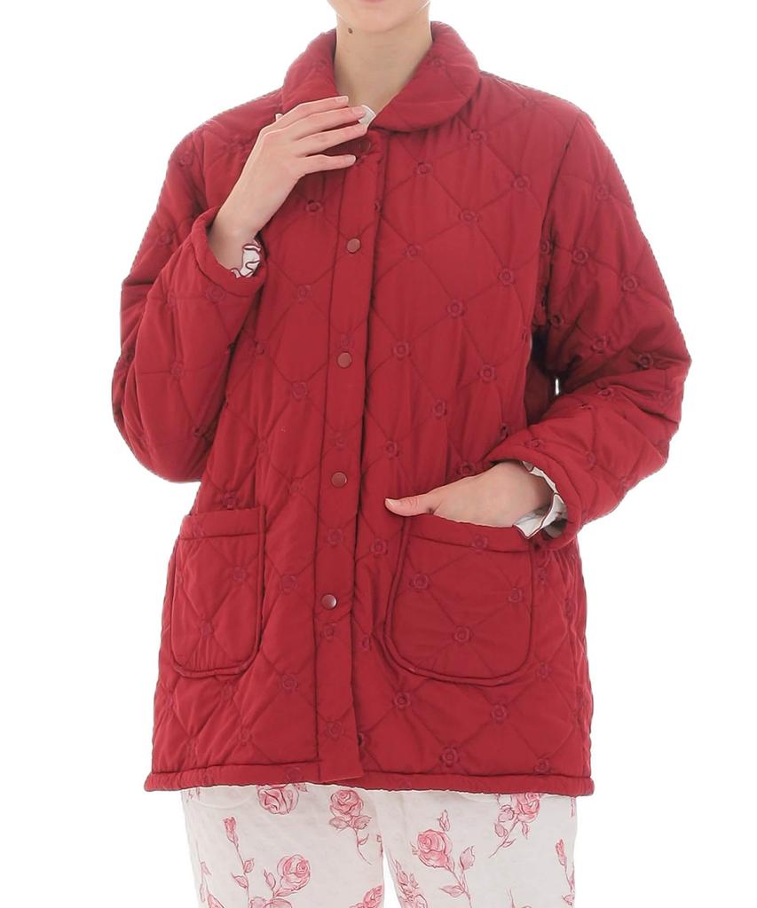 Nightgown Peach Skin Petite Daisy Gown Bordeaux [Narue] Women's