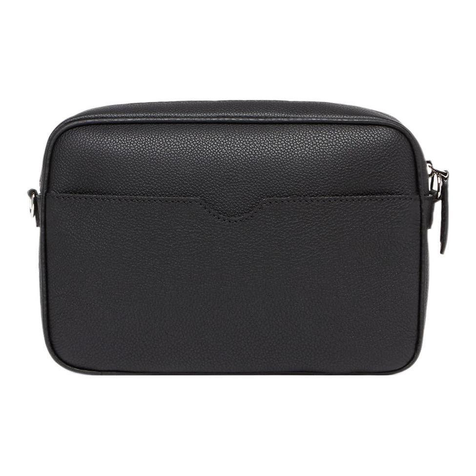 Fendi Логотип Молния Сумка-камера Мужская Сумка через плечо Черный 7M0286-AMAC-F0GXN