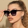 Ретро Квадратные Оверсайз Солнцезащитные Очки Модные Защита Uv400 Велосипедные Очки Кошачий Глаз Черные Очки Для Пляжа Путешествий Уличной Одежды