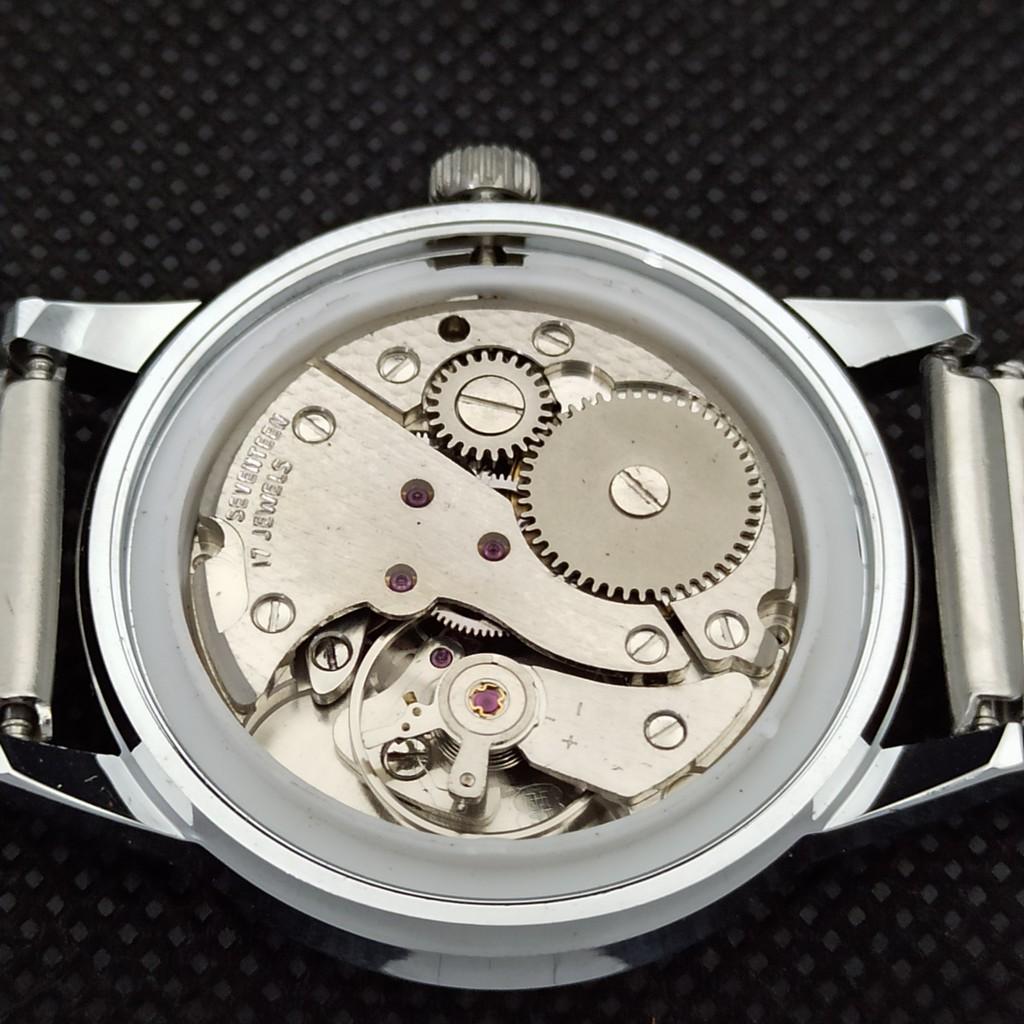 ВОССТАНОВЛЕННЫЕ МУЖСКИЕ ШВЕЙЦАРСКИЕ ЧАСЫ MONTINE 17 JEWELS INCABLOC WINDING a285416-12