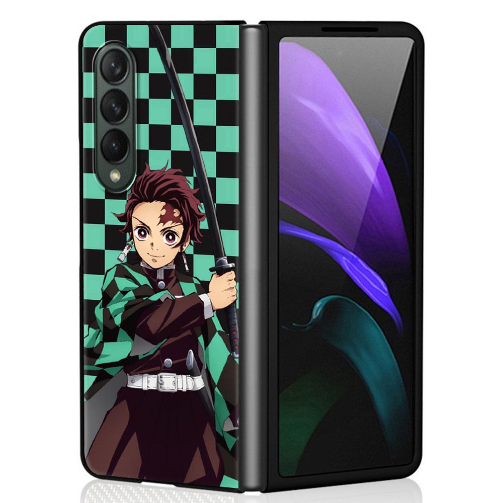 Жесткий чехол для телефона Demon Slayer Cartoon из ПК для Samsung Galaxy ZFold3 Z Fold4 5G ZFold4 Z Fold3 Z Fold 4 Z Fold Print Bag