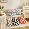 Fashion Checkerboard Plaid Cushion Cover Pillowcase Sofa Seat Bed Retro Home Decor Pillowcase