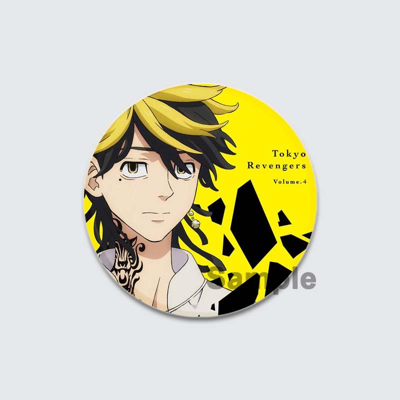 32/44/58mm Tokyo Revengers Brooch On Backpack Handmade Round Badges Anime Icon Badges for Clothes Hat Gifts Lapel Pins Accessories