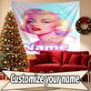 Custom Name Personalized Marilyn Monroe Print Tapestry, Wall Art Decor, Bedroom, Dorm, Apartment, LivingRoom, Party Backdrop, Gift for Birthday