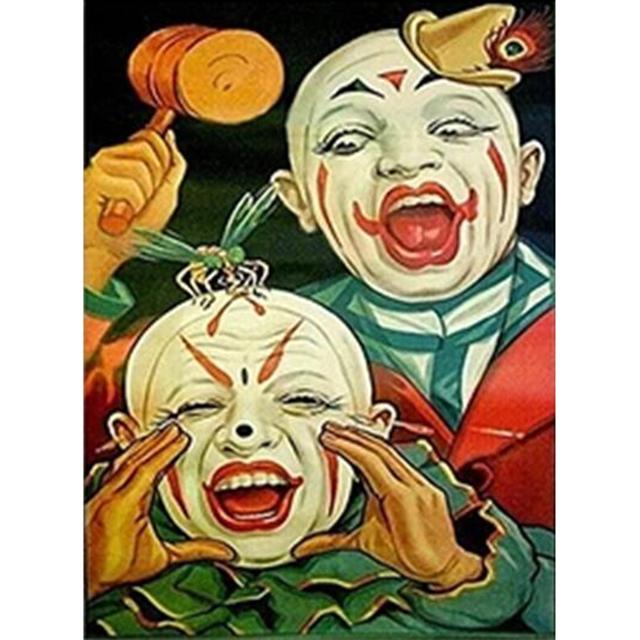 5D Diy Diamond Painting Humorous Clown Embroidery Full Round Drill Cross Stitch Kits Mosaic Pictures Handmade Home Decor