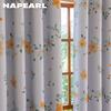 1 шт. NAPEARL 70-80% затемнение, модные и теплые детские напечатанные короткие шторы для спальни гостиной домашнего декора