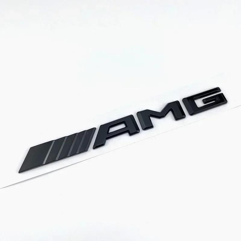 3d ABS Black Logo AMG Emblem Letters Car Trunk Badge For Mercedes Benz W204 W205 W176 W177 W212 W213 AMG Sticker Accessories