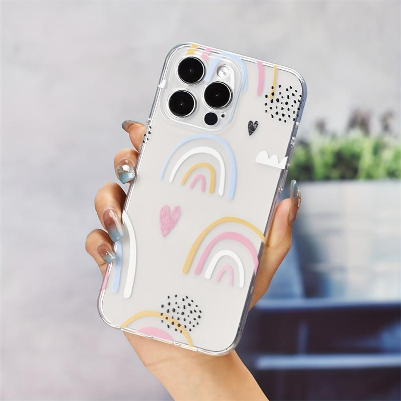 Чехол для Xiaomi Redmi Note 15 14 13 Pro 5G 12 14 4G 11 12 13 14 15 Pro Plus 5G 12S Крышка Прозрачный Цветной Волна Точка Сердце