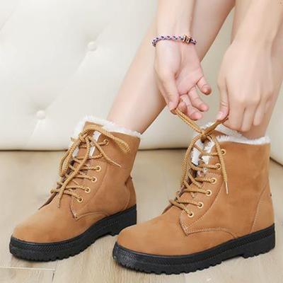 Зимние новые женские зимние ботинки, теплая хлопковая обувь