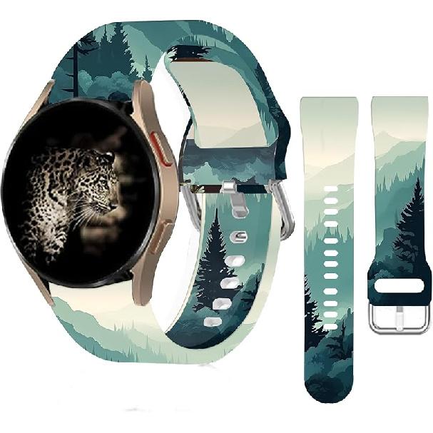 Силиконовые спортивные ремешки 20 мм, совместимые с Galaxy Watch 6/Watch 5/Galaxy Watch 4 40 мм 44 мм/Classic 42 мм 46 мм/Watch 3 41 мм, ремешки для Active 2,