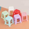 Mini Kitchenette Simulation Small Chair Stool Model Ornament Play House Doll House 1:12 Children'S Toy Accessories