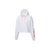 Chase Cropped Hoodie Letter Print Sports Women Hoodies White 595935-02