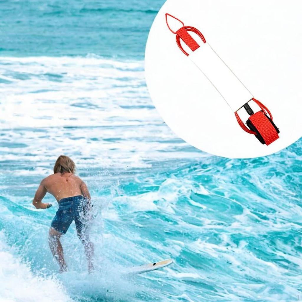 Surfboard Ankle Leash Leg Foot Rope Strap 244cm Length Cuff Surf Board for Kayaking Water