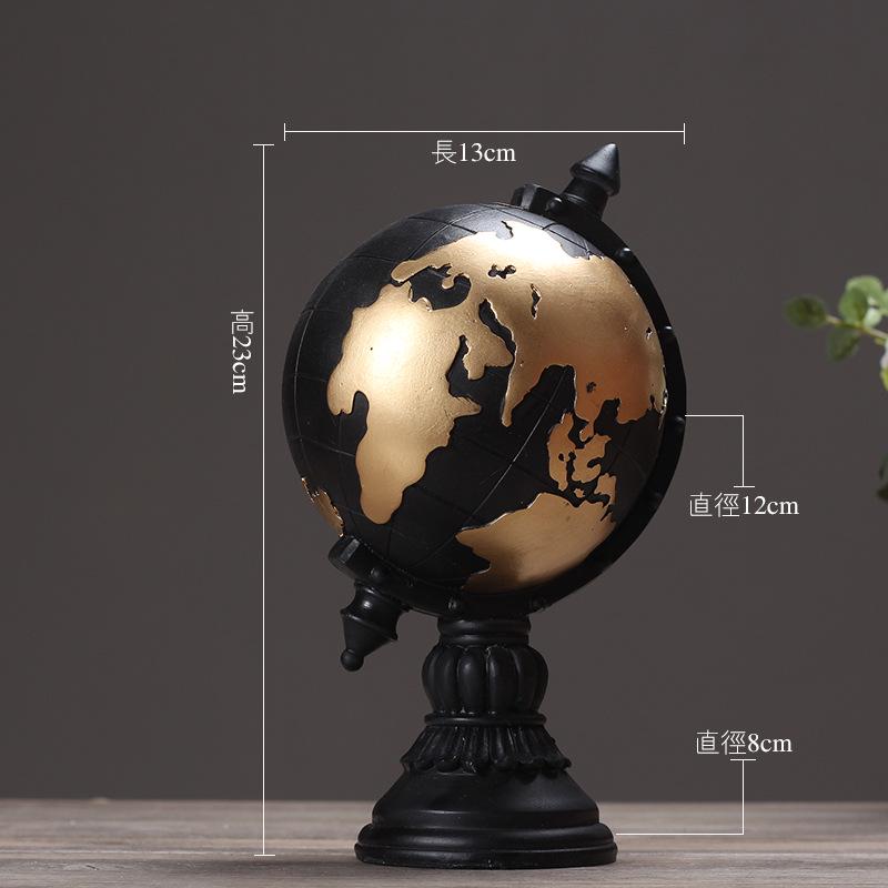 Vintage Globe Ornaments Toy Gift Model Miniature Home Decor Retro Decoration