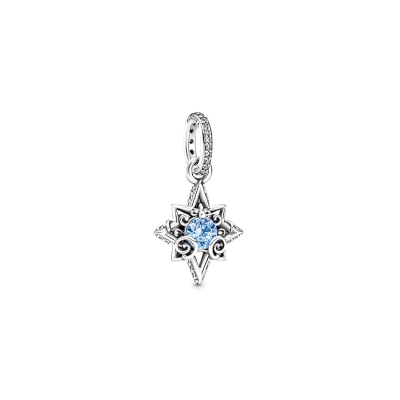 Pandora Disney Series Cinderella Star Pendant Women's Blue/Silver 399560C01