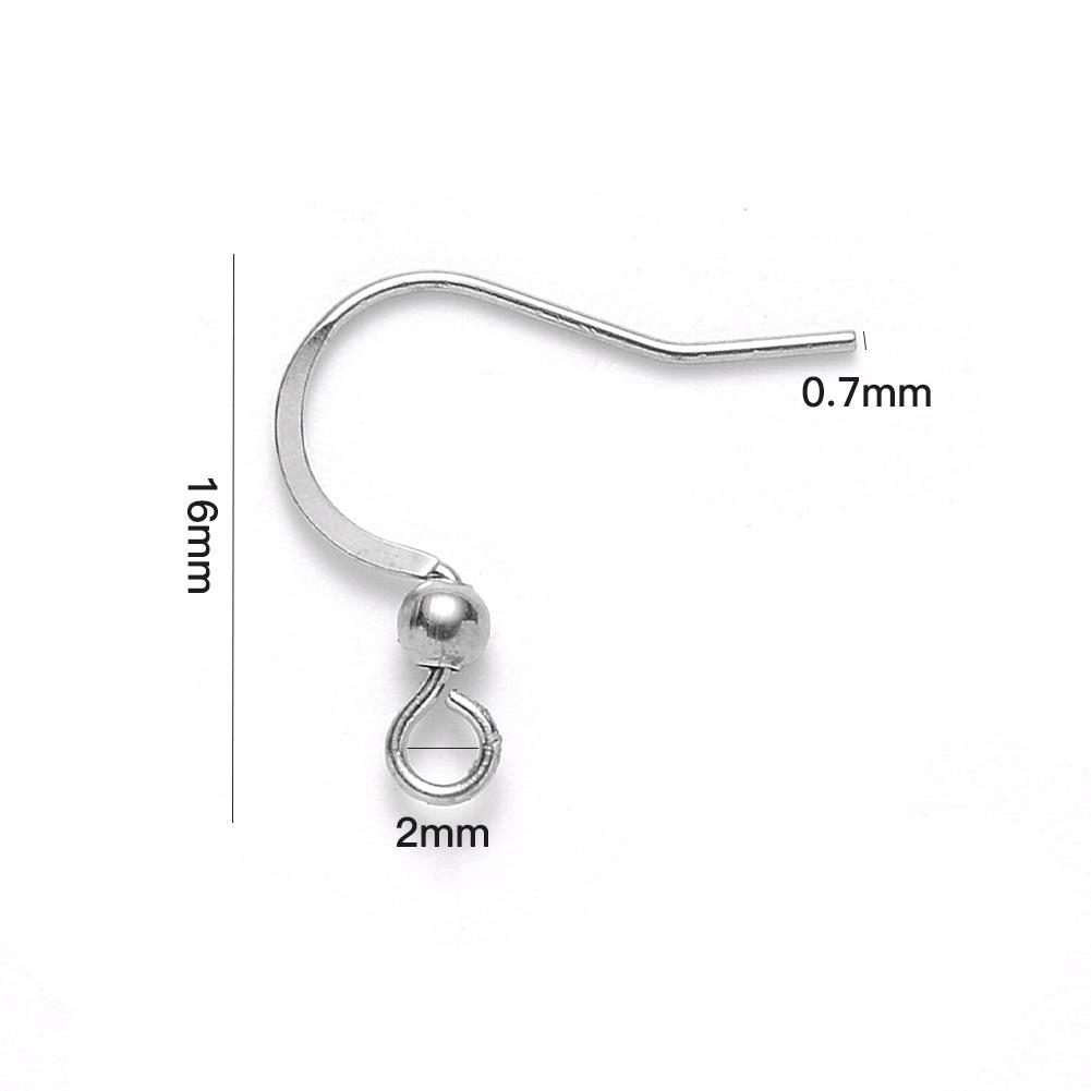 DIY 304 Stainless Steel Earring Hooks - Jewelry Making Accessories
