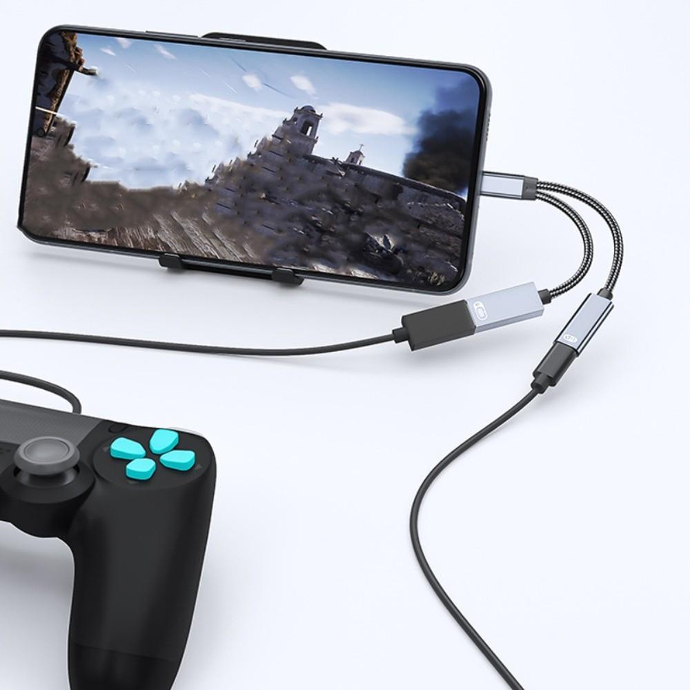 Multifunction 2 in 1 Type-C To USB OTG Adapter Type C 2-in-1 Multifunctional Adapter Keyboard