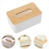 Kitchen Tissue Box Plastic Detachable Rectangle Minimally Designed Paper Box for Household Dining Table Living Room Bathroom TMZ