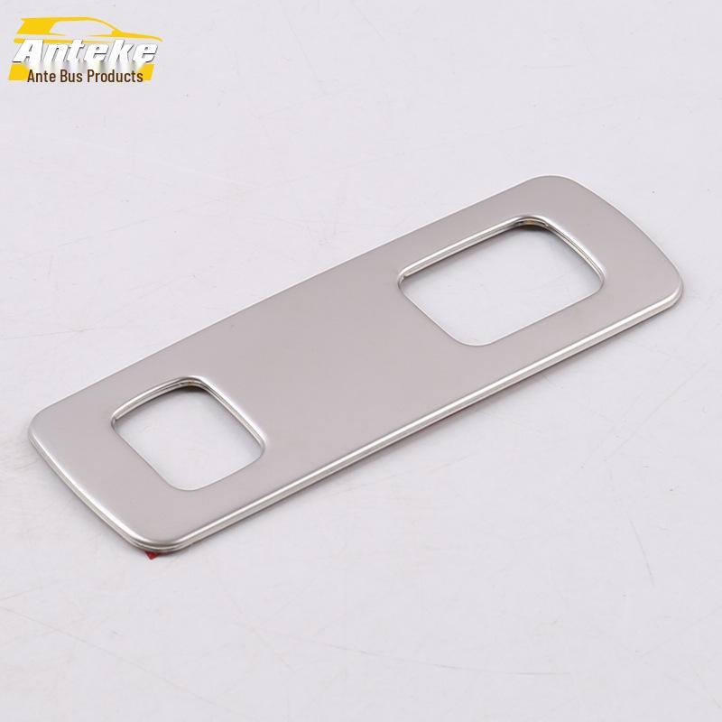 Fits XC60: Stainless Steel Headlight Control Trim, Switch Adjustment Patch for 18 Models.
