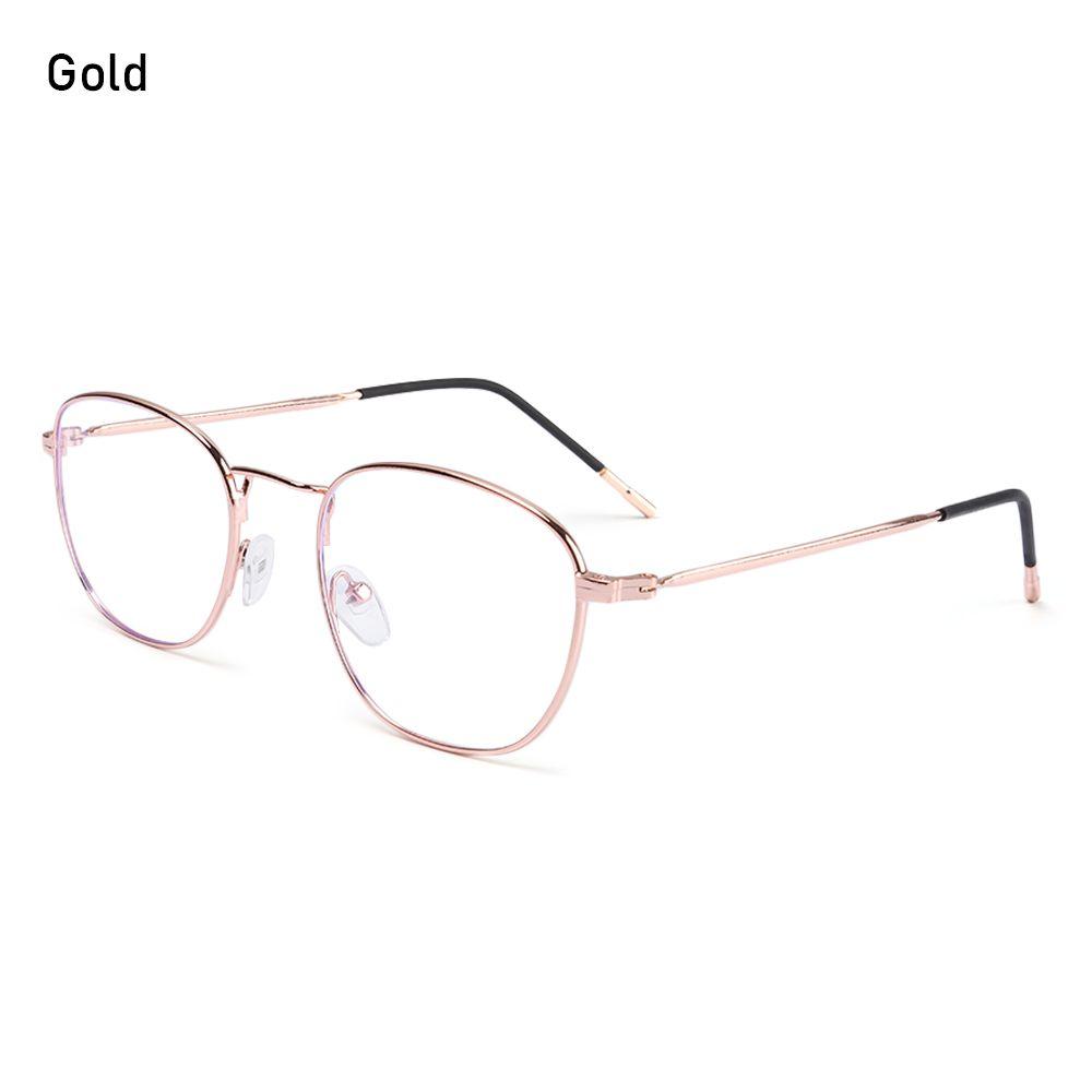 Men Women Eye Protection Portable Metal Eyeglasses Anti-Blue Light Glasses Ultra Light Frame Computer Goggles