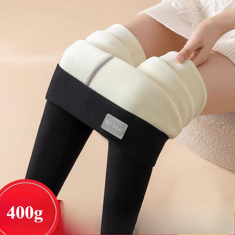 Женская верхняя одежда на осень и зиму, очень толстые брюки с высокой талией из овечьей шерсти, большого размера, эластичные, тонкие, теплые, хлопковые.