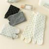 Women's Split Toe Tabi Socks with Polka Dots in Japanese Cotton Ideal for Flip Flops and Relaxation