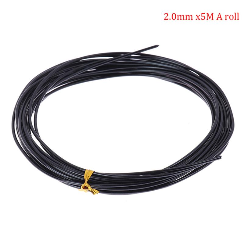 Total 5m For Plant Shapes Black Bonsai Wire Bonsai Training Wire Anodized Aluminum 6 Sizes