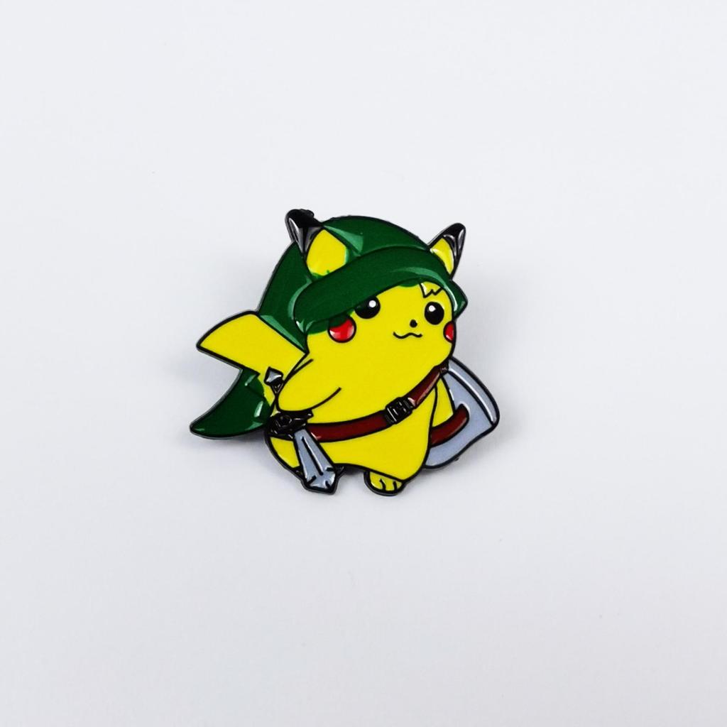 Pokémon Anime Merchandise: Cute Eevee Headband & Pikachu Brooch Backpack Badge