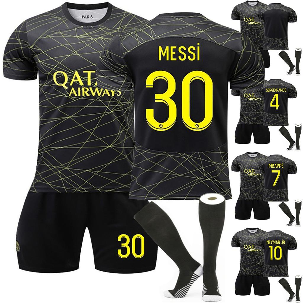 2223 Paris-saint Germain3rd Away Jerseys Children's Football Training Suit Set