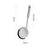 304 Stainless Steel Filter Oil Spoon 100 Mesh Filter Screen Household Hot Pot Foam Oil Partition Kitchen Filter Spoon