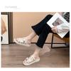 Summer Fashion Dark Black Wind Metal Slippers Female New Rivets Thick Bottom Casual Sandals Beach Slippers