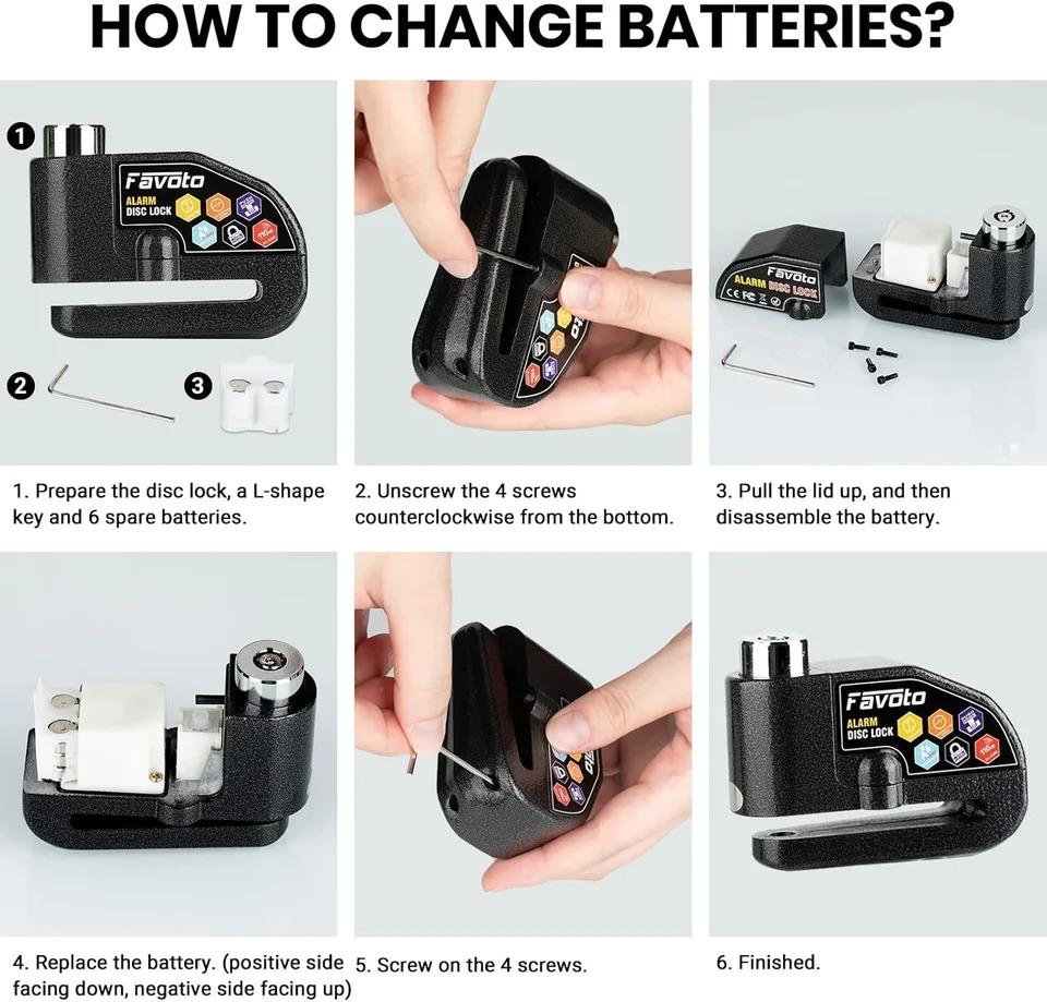 Безопасность Противоугонный велосипедный мотоциклетный дисковый тормозной замок с сигнализацией Алюминиевый сплав Безопасность Велосипедные замки для электровелосипеда скутера