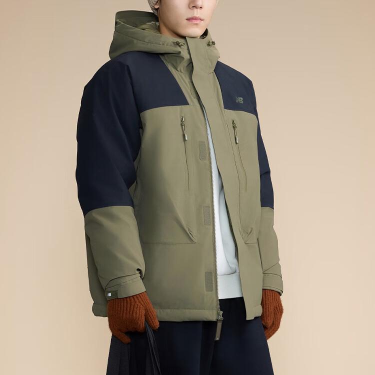 New Balance Мужская пуховая куртка зеленая AMJ44306-DRC