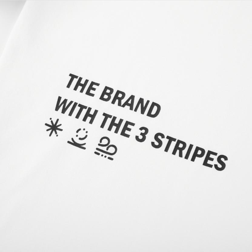 adidas Однотонный повседневный свитер с круглым вырезом и коротким рукавом, мужские топы белого цвета JI8474