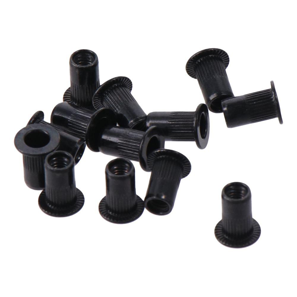 20Pcs Carbon Steel Zinc-Plated Threaded Insert Nut M3 M4 M5 M6 M8 M10 M12 Knurled Nuts