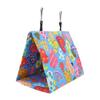 Triangular Shape Parrot Nest Hammock Colorful Canvas Parakeet Snuggle Hut  For Cockatiel