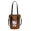 Bag New Han Fan Cute Kt Retro Cat Bucket Bag Simple Commuter Handbag Shoulder Messenger Bag