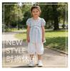 Girls' pure cotton doll shirt, summer new style, sweet and breathable top for medium and large children