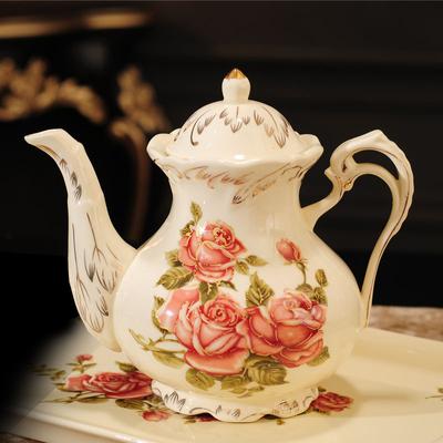 900 мл Европейский Роскошный Позолоченный Чайник Керамический Чайник Для Воды Чайник Послеобеденный Чайник Большой Емкости