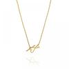 Ami Heart Logo Chain Necklace Ujw918 361 902