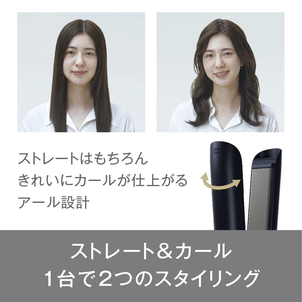 Panasonic Компактный прямой утюжок 2Way с легким глянцевым покрытием белого цвета EH-HV1A-W