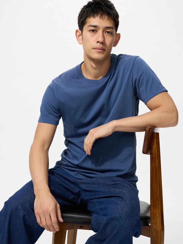 Uniqlo Футболка с круглым вырезом и коротким рукавом Dry Color 