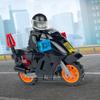 10706A Patrol Motorcycle Black Car Model Children's Building Blocks Toy City Police