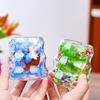 Изолированная кофейная кружка из сушеных цветов, двухстенная, из прозрачного стекла, термостойкая, чашка для чая, для воды