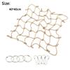 Khaki Parrot Climbing Net 40*40cm Parrot Rope Net High Quality Bird Hammock  Parrot Climbing