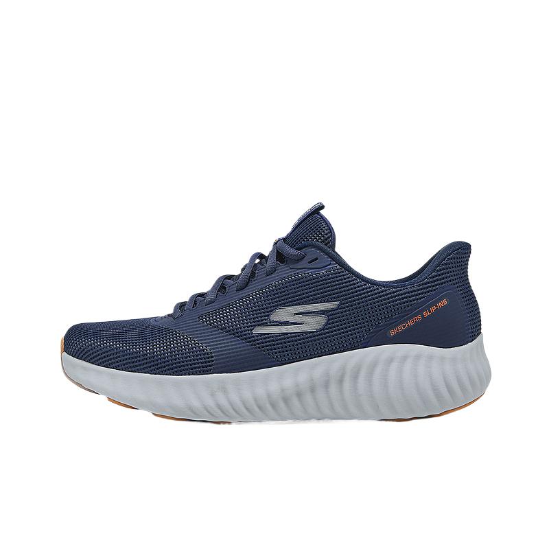 Skechers Удобные Универсальные Низкие Беговые Кроссовки Мужские Сникеры Синие 220381WW-NVY