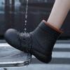 New Women EVA Ultra Lightweight Low Barrel Thick Sole Anti Slip Shoes Lightweight Short Boots Outdoor Casual Rain Boots 36-40