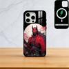 Japan Ghost Face Samurai Phone Case For iPhone17,16,15,14,13,12,11 Plus,Pro Magnetic with Magsafe Wireless Charging