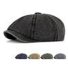 Хлопковая восьмиклинная кепка мужская британская винтажная кепка газетчика берет кепка художника